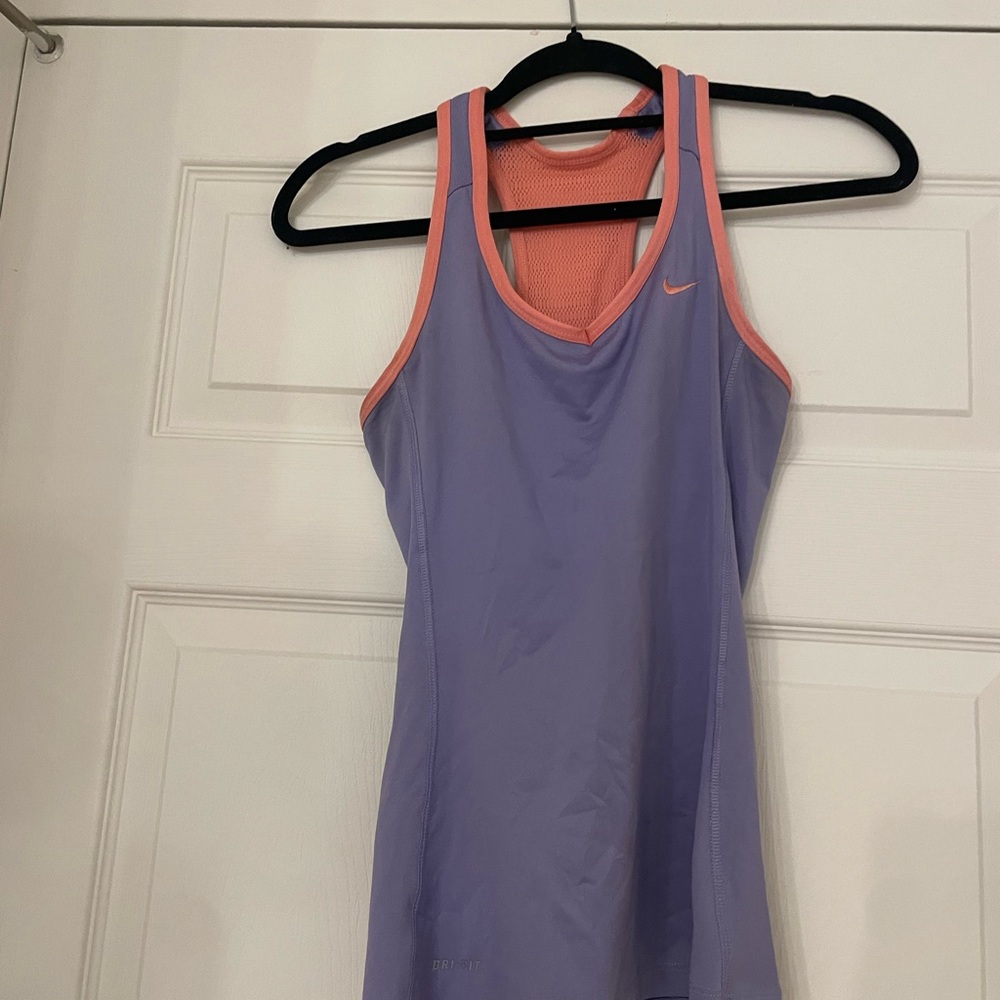 Nike Purple and Pink Tank Top